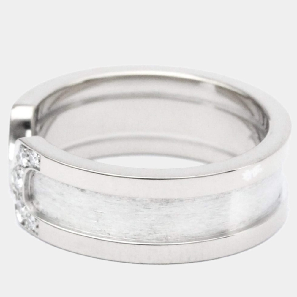 SOLD- Cartier C De Cartier 18K White Gold Diamond Ring - Picture 7 of 12